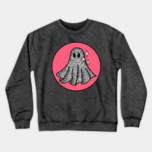 Pink Retro Disco Ghost Crewneck Sweatshirt